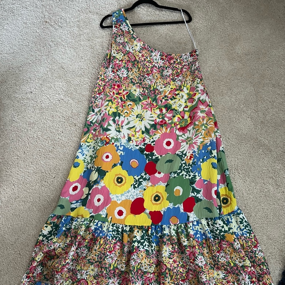 Floral One-Shoulder Dress